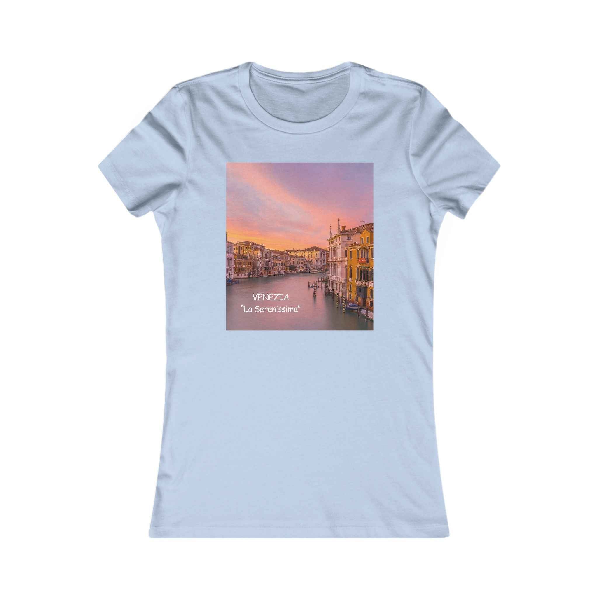 Venice Sunset Canal Women's Tee — Travel Graphic Shirt